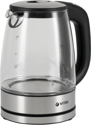 Чайник электрический VITEK VT-8828 серебристый стекло/металл