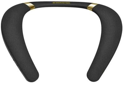 Портативная колонка MONSTER Boomerang MS31901 3W*2 5V/1A 3.7V/800mAh/Воротник IPX7 черный и золотой