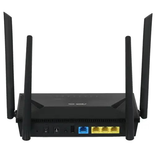 Wi-Fi роутер ASUS RT-AX53U AX1800 10/100/1000BASE-TX/4G ready черный
