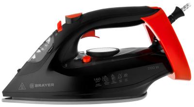 Утюг BRAYER BR4007 черный оранж  [3100w /35гр /160гр /керамика]