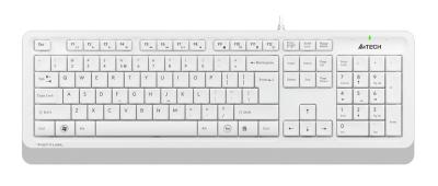Клавиатура A4 Fstyler FK10 белый/серый USB Multimedia