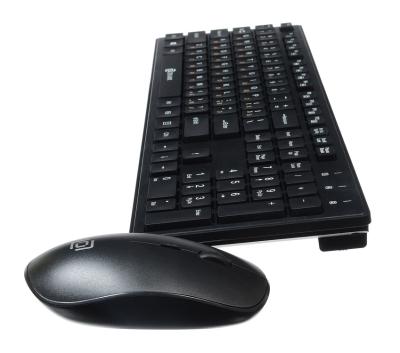 Клавиатура и мышь Oklick 240 M Multimedia Keyboard Black USB