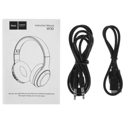 Наушники полноразмерные HOCO W30 Fun, Bluetooth, красный (6931474735782)