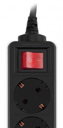 Сетевой фильтр PC PET AP01006-5-BK 5м (5 розеток) черный
