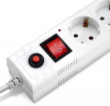 Сетевой фильтр BURO BU-SP3_USB_2A-W 3м (6 розеток) белый (коробка)