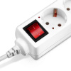 Сетевой удлинитель BURO BU-PS5.3/W 3м (5 розеток) белый