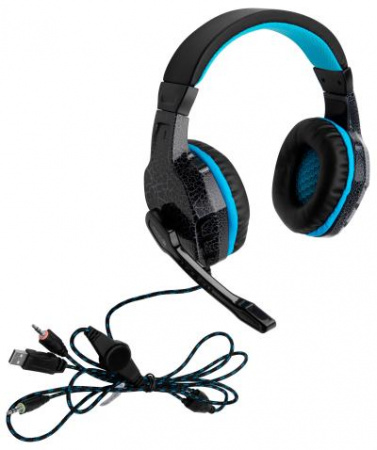 Наушники с микрофоном OKLICK HS-L400G ZEUS черный 1.8м мониторы