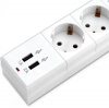 Сетевой фильтр BURO BU-SP3_USB_2A-W 3м (6 розеток) белый (коробка)