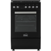 Плита газовая SIMFER F65MB46005 черный ( эмаль. реш.,металл.крышка)