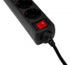Сетевой фильтр PC PET AP01006-E-BK 1.8м (5 розеток) черный (пакет ПЭ)