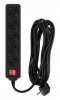 Сетевой фильтр PC PET AP01006-5-BK 5м (5 розеток) черный