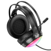 Наушники полноразмерные BOROFONE BO108 Flame, USB+Jack 3.5mm, цвет: черный (1/30) [6941991105913]