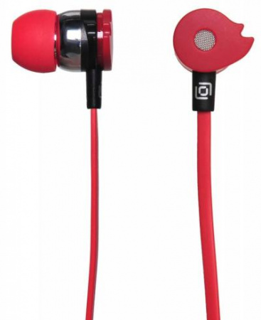 Наушники вкладыши OKLICK HP-S-210 1.2м красный проводные 