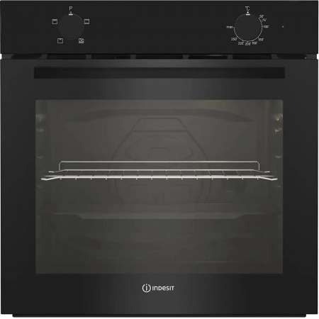 Духовой шкаф электрический INDESIT IFE 2420 BL черный (пар, гриль)