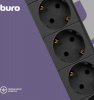 Сетевой фильтр BURO BU-SP1.8_USB_2A-B 1.8м (6 розеток) черный (коробка)